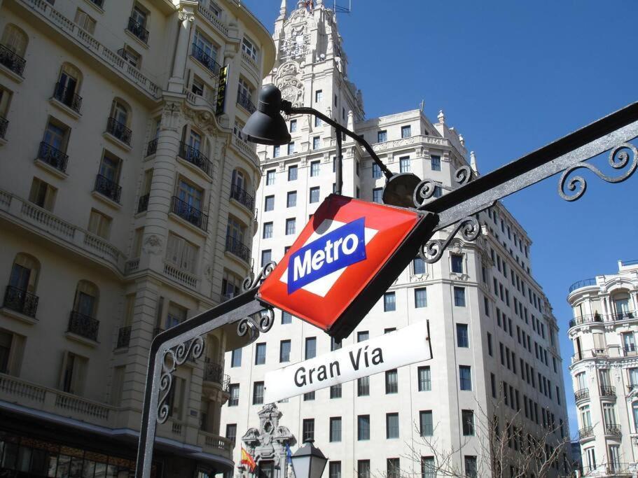 Flat For Groups 8 People In Gran Via-Cgrac4 Apartment Madrid Bagian luar foto